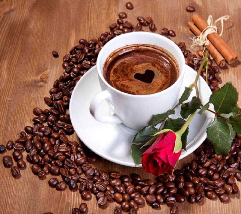 coffee cup, white, drink, no people, leaf, hot drink, 720P, freshness, table, coffee - drink, crockery, cup, food and drink, ceramic, caffeine, mug, refreshment