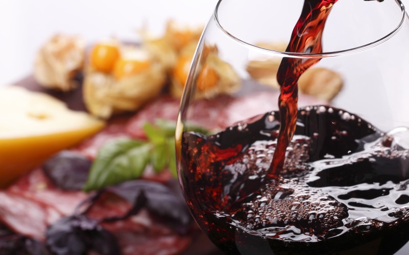 fruit, refreshment, indulgence, vase, no people, drinking glass, dairy product, wine, kitchen utensil, food and drink, red wine, temptation, healthy eating