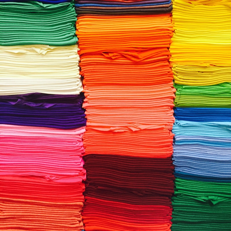 White, purple, assorted, full frame, order, variation, in a row, arrangement, indoors, textile, store, Retail, lot, Color, black, business, shopping, pile