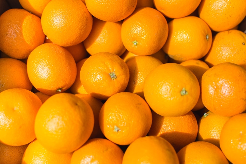 Fresh, large group of objects, fruit, filled frame, organic, market, oranges, orange Color, close-up, 5K, market stall, summer, freshness, backgrounds