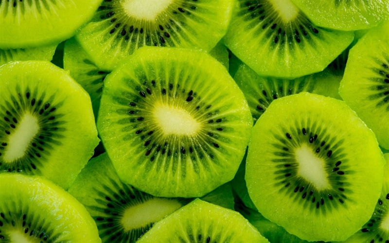 Slice, Kiwi, Fruit, Fresh, Green, 1080P