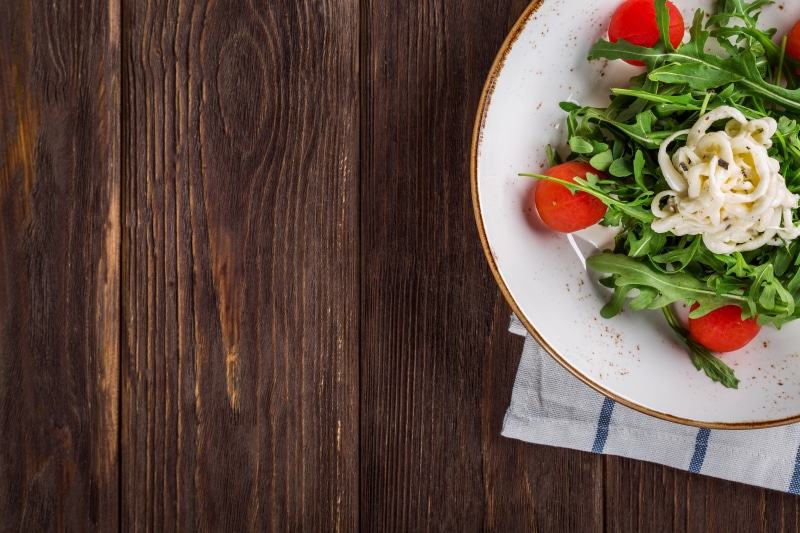 wellbeing, food and drink, crockery, close-up, food/Drink, dinner, red, leaf, high angle view, lunch, no people, ready-to-eat, fresh, meal, tomato, directly above