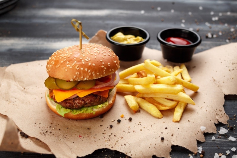 French Fries, Food, 1080P, Burger