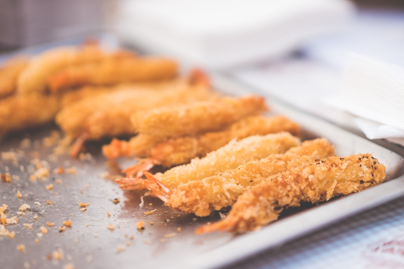 Fried, no people, sea food, asian food, close-up, snack, hungry, cooker, foodie, meat, selective focus, tasty, food And Drink, freshness, breakfast, plate