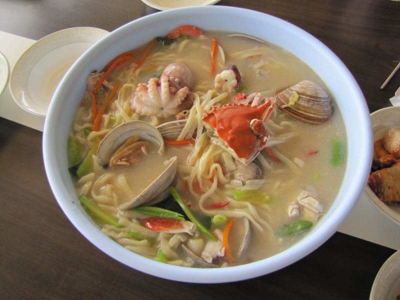 2K, indoors, Seafood, no people, Noodles, side dishes, food and drink, Daebudo, Food, blue crab, table, wellbeing, flour, jjukkumi, healthy eating, still life