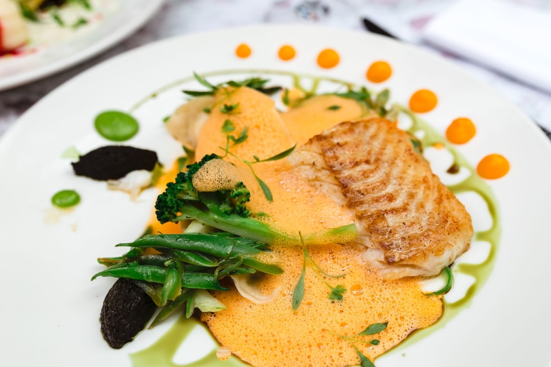 meat And Alternatives, close-up, cooked, restaurant, gourmet, grilled, food And Drink, indoors, no People, crockery, still life, ready-To-Eat, prepared Fish