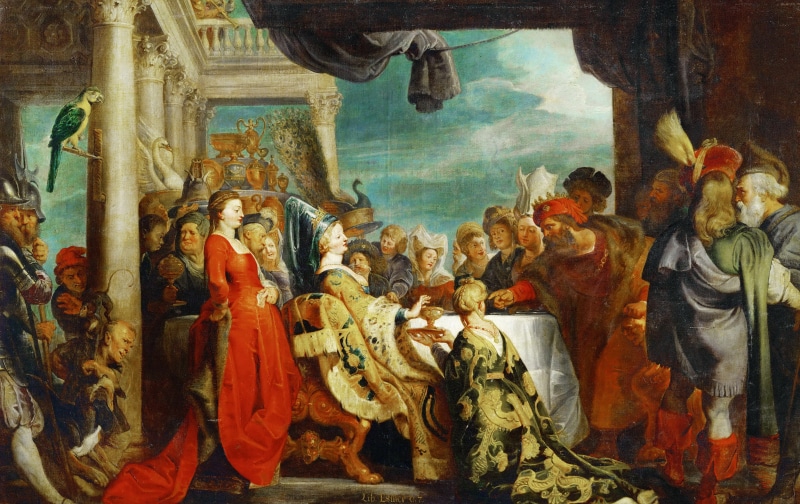 picture, mythology, King of the Lombards of Alboin and Rosamund, Pieter Paul Rubens, Peter Paul Rubens, 5K