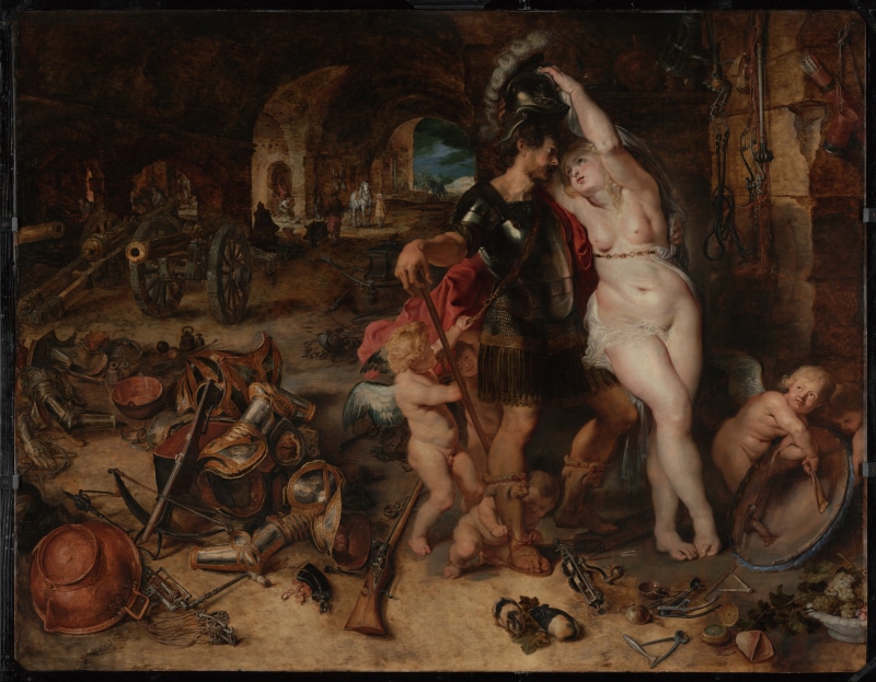 8K, the return from war- mars disarmed by venus, peter paul rubens