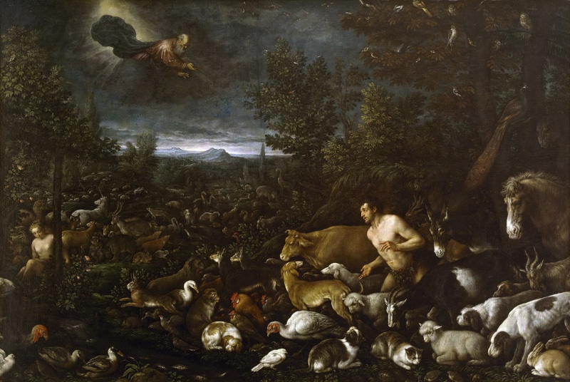 the Bible, picture, Francesco Bassano, religion, gurtie, 1080P, The Fall Of Adam, mythology