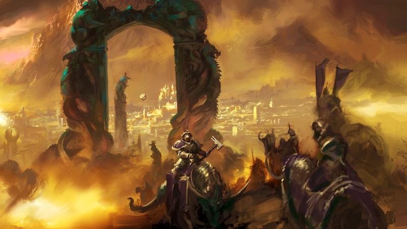 human representation, 720P, architecture, the past, fantasy art, nature, male likeness, history, sculpture, Warhammer, belief, travel destinations, malign portents
