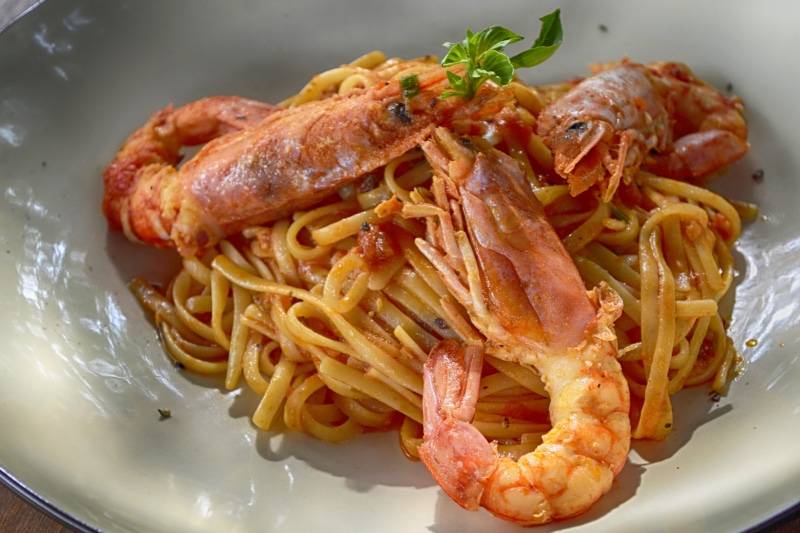 cooked, temptation, food and drink, epicure, spaghetti, 4K, tasty, meat, indoors, seafood, no people, ingredient, italian food, ready-to-eat, cuisine