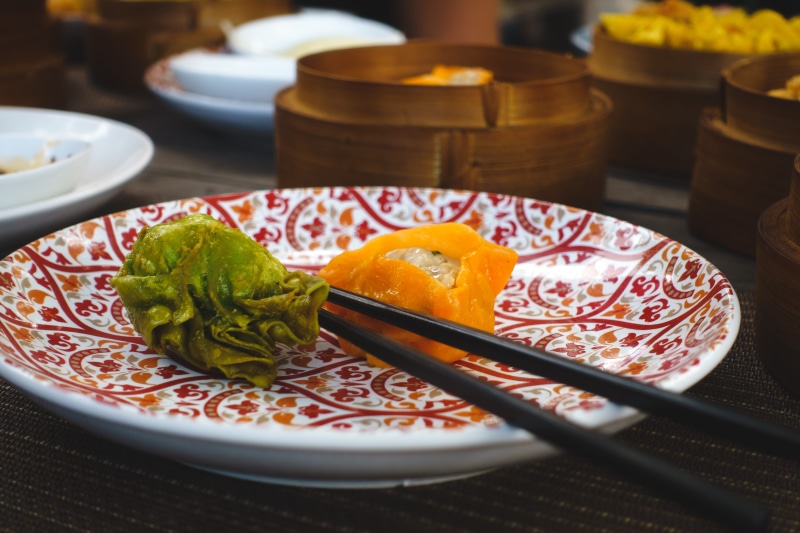selective focus, food, close-up, seafood, dim sum, coorful, healthy eating, asian food, fried, plate, close up, wellbeing, japanese food, crockery, chinese