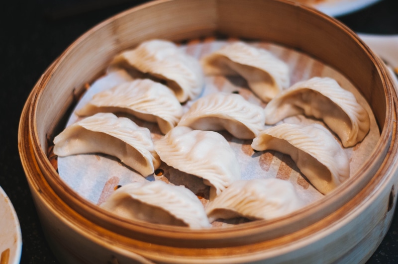 food and drink, wellbeing, dumpling, snack, no people, united states, steamed, chinese dumpling, taiwanese, basket, dim sum, large group of objects, high angle view