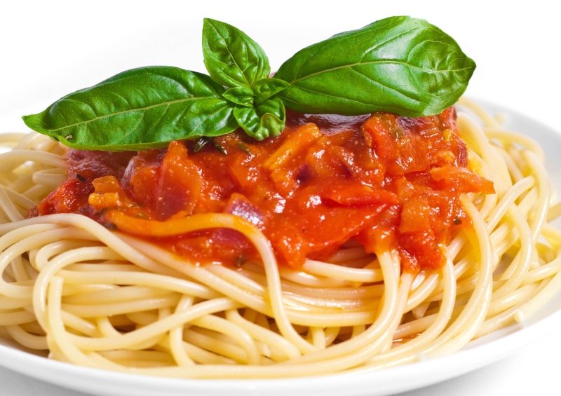 macaroni, red, vegetables, dish, savory Sauce, leaves, spaghetti, parsley, white background, cultures, herb, cheese, meal, indoors, tomato, gourmet, white