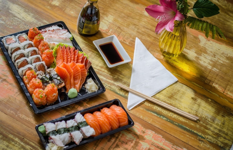 Food, Still Life, Fish, Sushi, 1080P, Seafood, Chopsticks