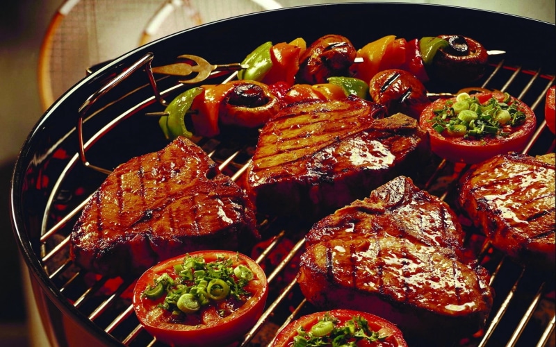 rib, cooked, kitchen utensil, dinner, barbecue, gourmet, herb, spice, food And Drink, high angle view, indoors, vegetable, healthy Eating, meal, fillet