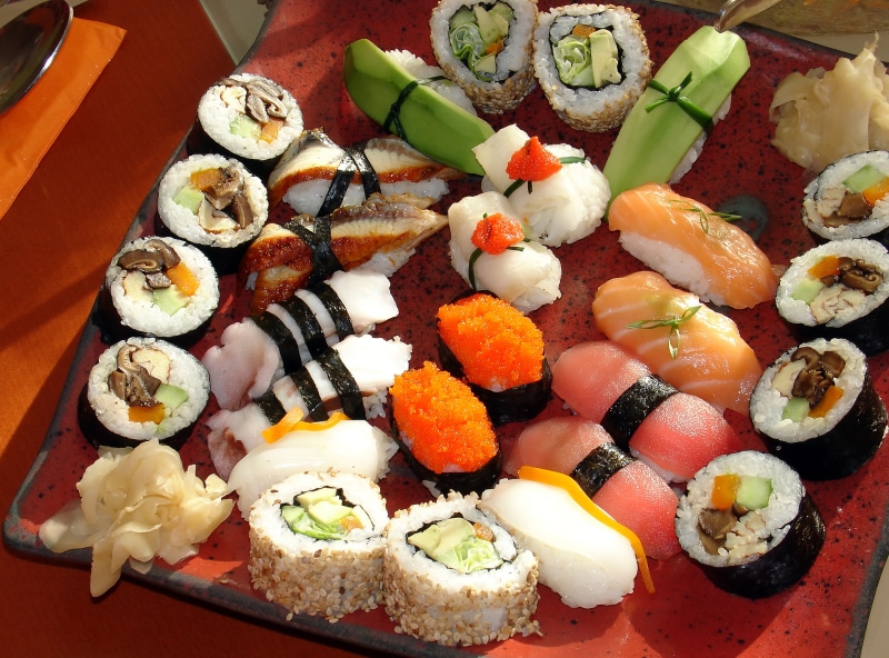 serving, tuna, japanese Culture, 5K, east Asian Culture, chopsticks, lunch, nigiri, raw Food, rice, maki Sushi, prepared Fish, appetizer, serving size