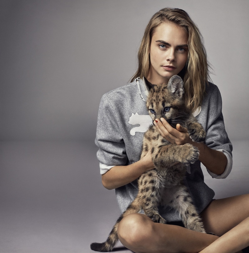 women, model, blu eyes, Cara Delevingne, actress, pumas, 1080P, blonde
