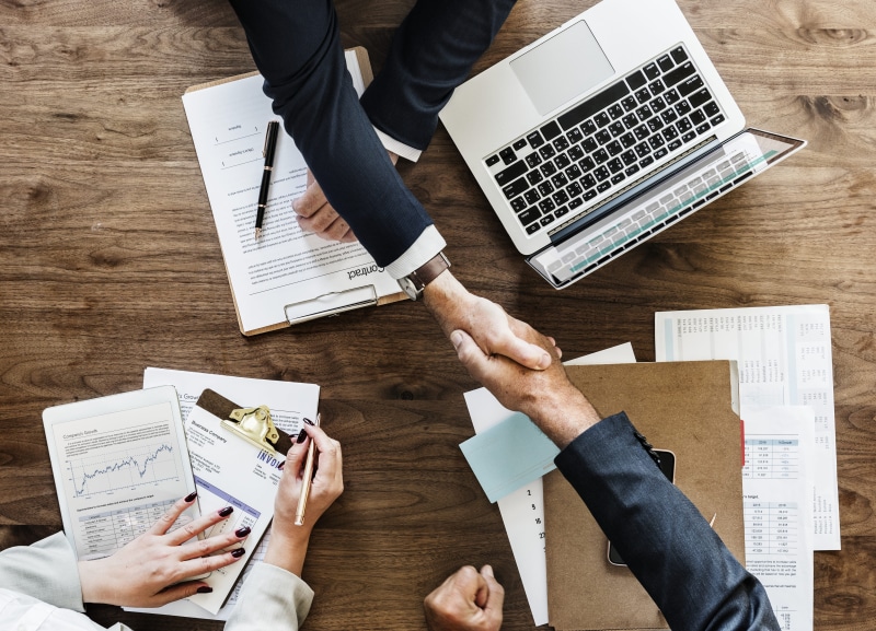 connection, computer, communication, top view, table, hand, woman, human body part, two, adult, human hand, businessman, paperwork, men, collaboration