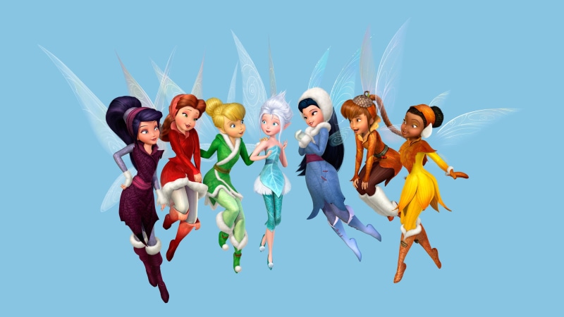 positive emotion, illustration, young women, flying, emotion, dancing, togetherness, backgrounds, young Adult, winx, multi Colored, vector, Fairies, friendship