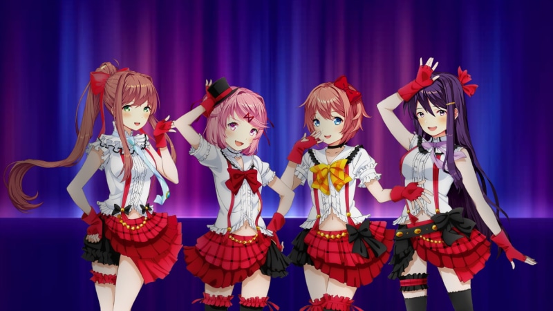 Video Game, Natsuki (Doki Doki Literature Club!), Yuri (Doki Doki Literature Club!), Sayori (Doki Doki Literature Club!), Monika (Doki Doki Literature Club!)