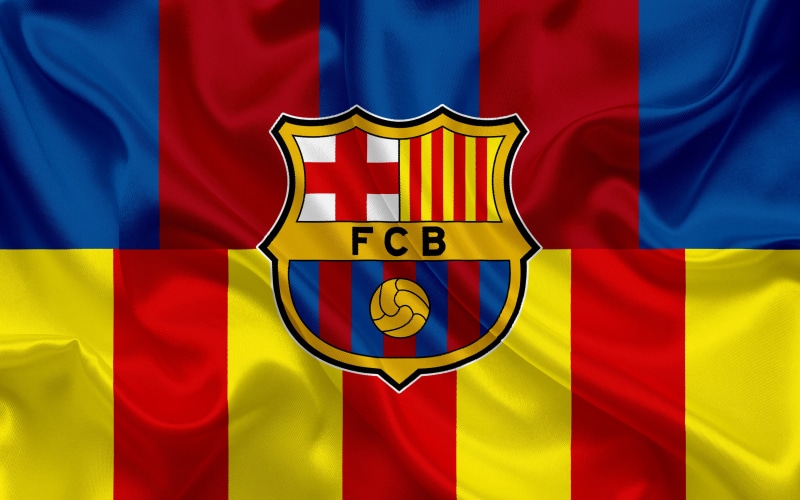 Logo, FC Barcelona, 4K, Soccer HD Wallpaper