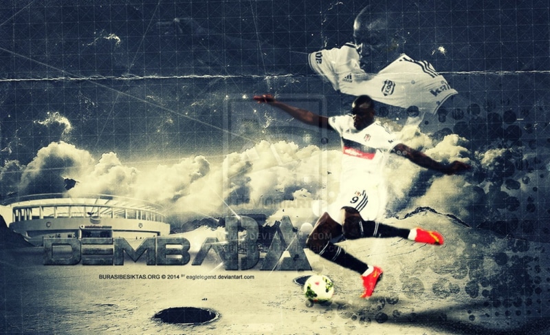 footballers, day, creativity, Turkey, soccer clubs, soccer, men, outdoors, city, building exterior, architecture, 720P, Besiktas J.K., Demba ba, sky, winter