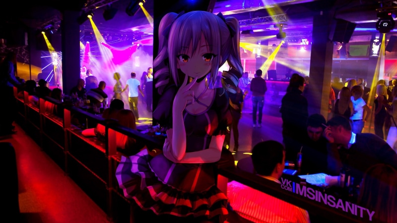 1080P, nightclubs, anime girls