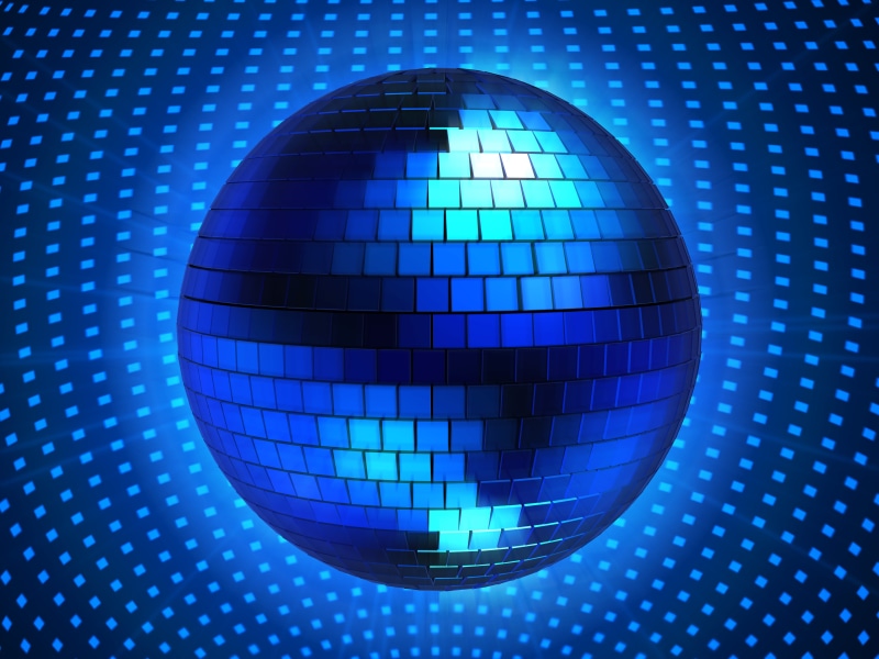 disco ball, pattern, sphere, glass, night, nightclub, bright, music, 4K, graphics, arts culture and entertainment, dancing, brightly lit, ball, blue, blue background