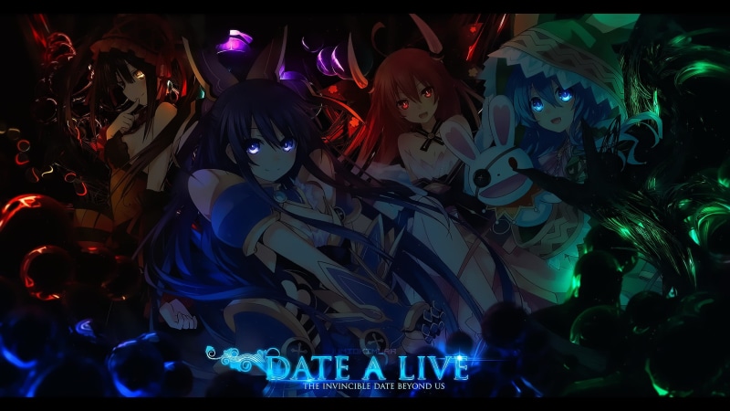 creativity, indoors, decoration, glowing, Anime, multi colored, light, illuminated, lighting equipment, close-up, representation, celebration, night, Date A Live