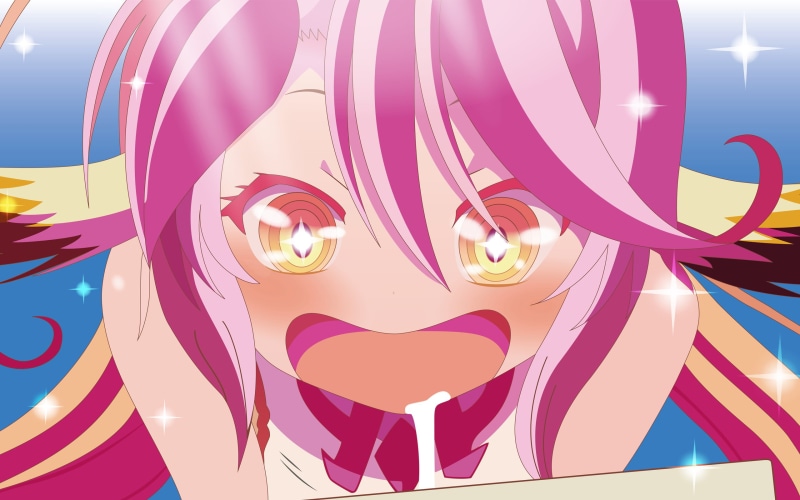 top, Jibril, wearing, illuminated, day, human representation, full frame, tank, hair, anime girls, anime, no people, No Game No Life, purple, craft, 2K