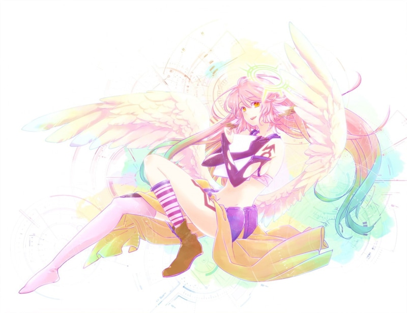 Jibril, anime girls, No Game No Life, anime, 720P