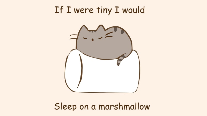 body part, cat, sign, text, western script, smiling, emotion, design element, marshmallows, white color, gray, paper, human body part, artwork, pusheen
