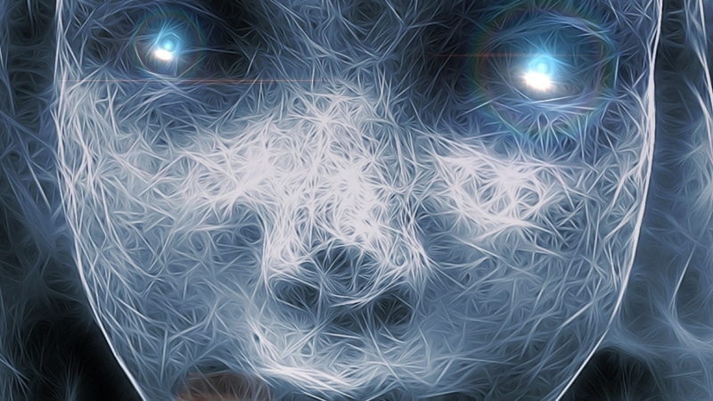 horror, scifi, ai, digital art, blue eyes, android, artificial intelligence, 1080P, face, girl, science fiction, creepy