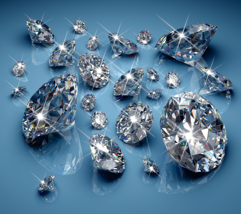 refraction, crystal, gemstone, backgrounds, precious Gem, sphere, decoration, jem, diamond - gemstone, diamonds, wealth, celebration, close-up, blue, jewelry