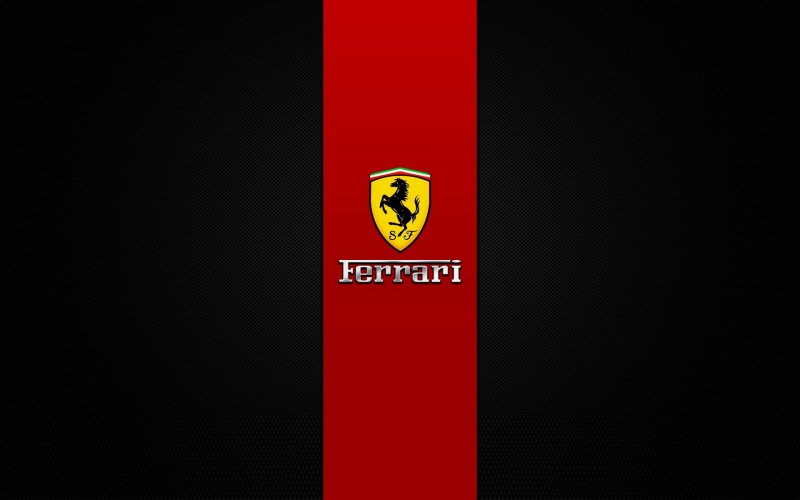 logo, red, design, brand, background, black, 1080P, ferrari