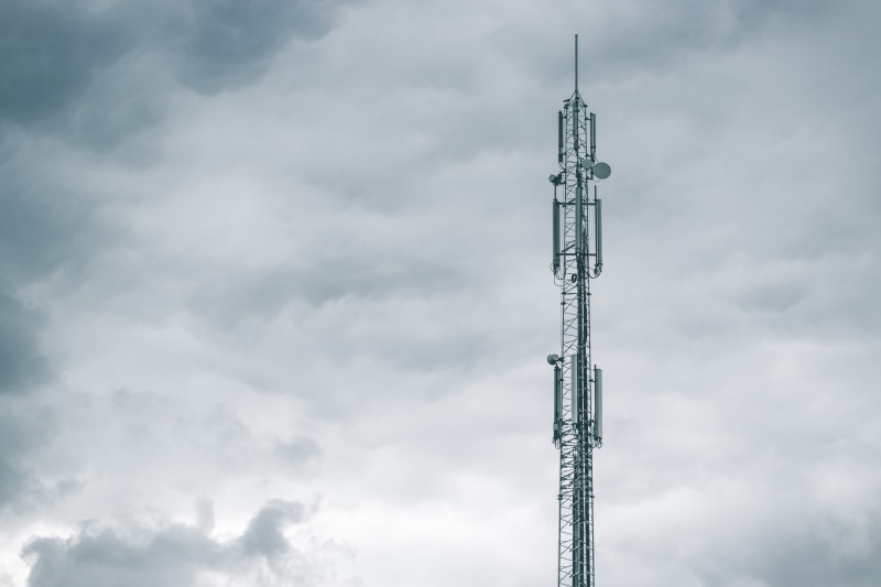 sky, low angle view, Transmission, tower, antenna - Aerial, alloy, photo, communications Tower, wireless Technology, tall - high, nature, 4K, technology