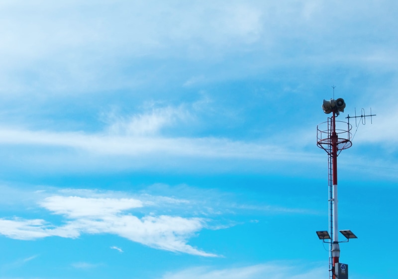 transmit, broadcast, antenna - aerial, communication, global communications, lighting equipment, red, built structure, low angle view, black, sky, electronic