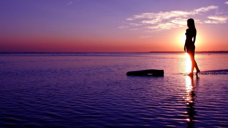 tranquil, lake, island, scenics - nature, nature, vacation, reflection, leisure activity, weather, body of water, coastline, women, sea, beach, tourism