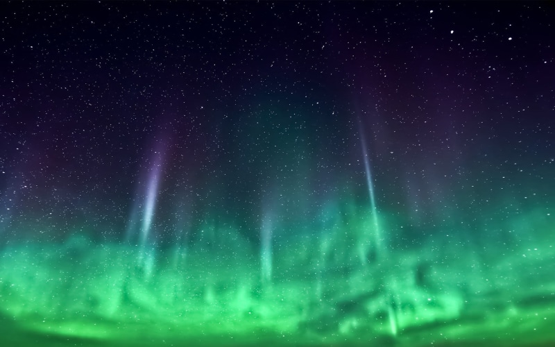 snowing, green color, star, galaxy, star - space, scenics - nature, aurora, tranquil scene, light, 1080P, beauty in nature, cold temperature, star field