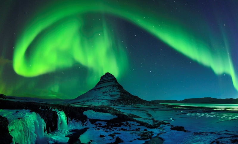 green color, nature, aurora, aurora polaris, landscape, lights, dramatic sky, no people, tranquility, sky, beauty in nature, scenics - nature, 1080P, space