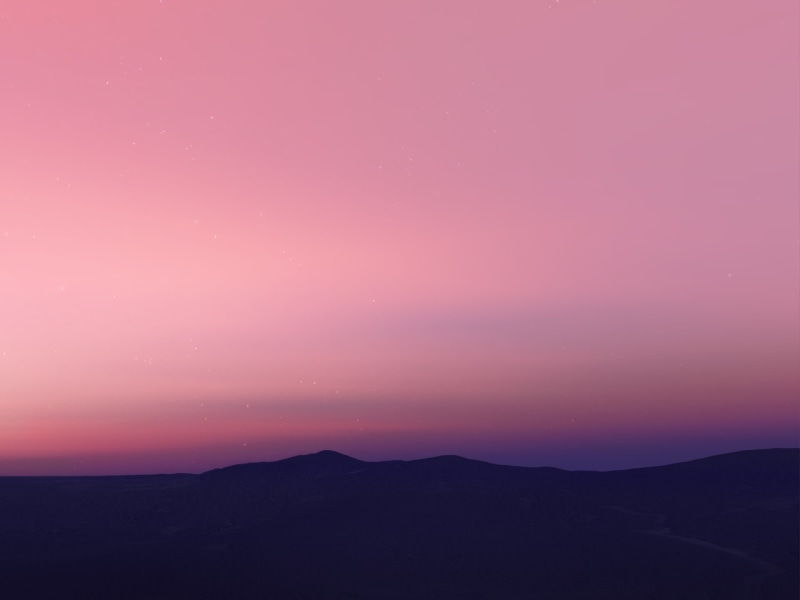 scenics - nature, hd, landscape, romantic sky, pink color, sunset, purple, ios, silhouette, tranquility, 1080P, no people, star - space, beauty in nature