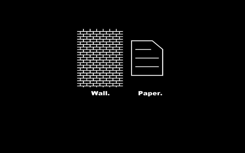  Word, Minimalist, Humor, Black, Funny, 720P