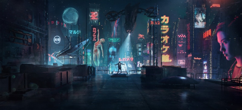 digital art, cyber city, futuristic, cyberpunk, artwork, 1080P