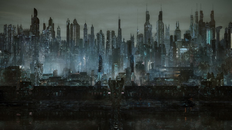 1080P, Futuristic, Dark City, Cyber city