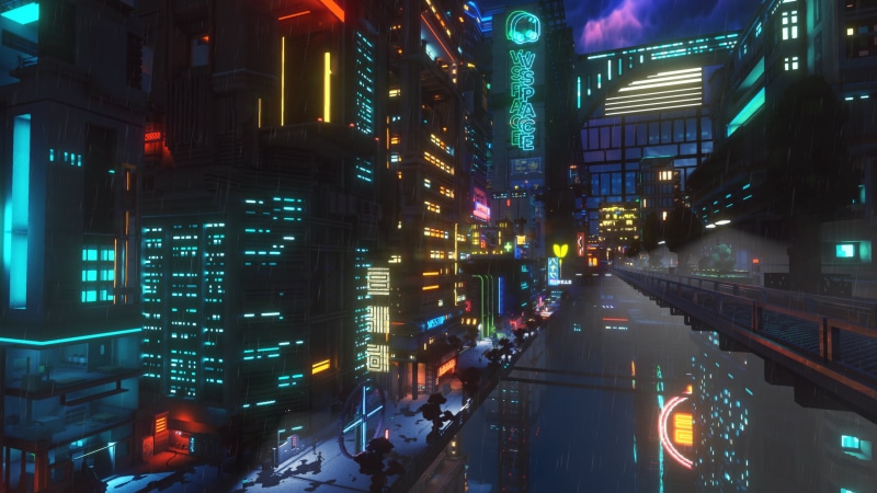 futuristic, cyber, anime, city, post apocalypse, 2K, Cyberpunk 2077