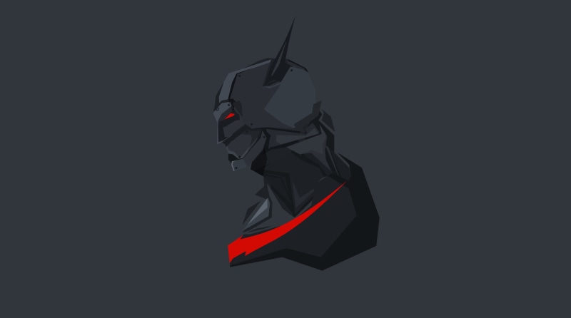 4K, superheroes, artwork, minimalism, 4k, artstation, hd, artist, batman beyond