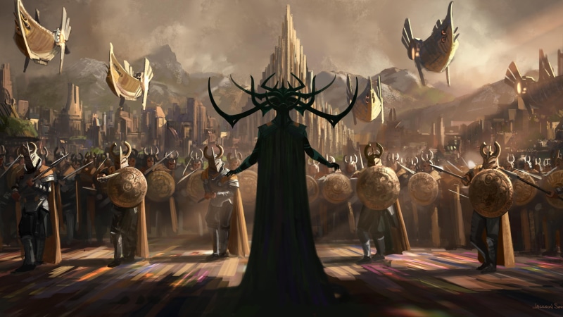 artwork, architecture, soldier, nature, representation, Thor : Ragnarok, hanging, Thor, illuminated, city, indoors, creativity, art and craft, day, real people
