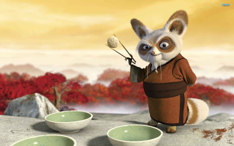 domestic animals, sky, one animal, representation, animal, small, table, Kung Fu Panda, close-up, domestic, plant, no people, portrait, pets, Shifu (Kung Fu Panda)