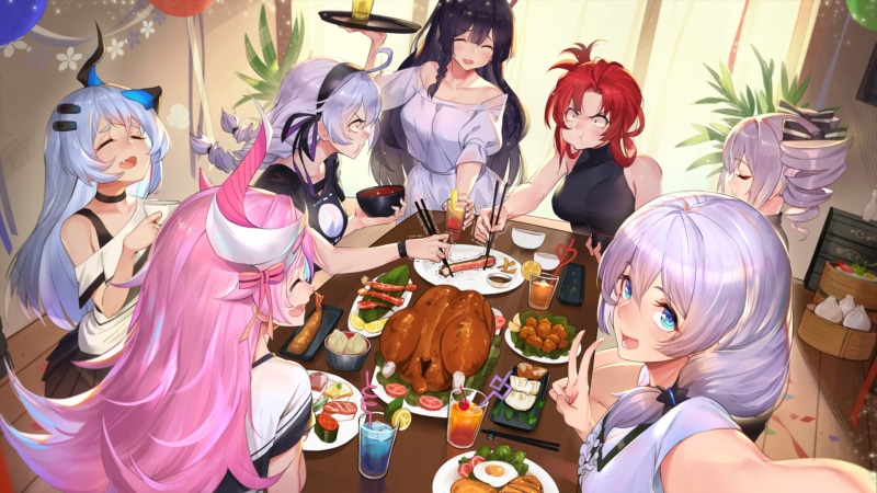 Murata Himeko, Kiana Kaslana, Rosalia Arlene, Fu Hua, Red Hair, Long Hair, 1080P, Lilia Arlene, Bronya Zaychik, White Hair, Pink Hair, Honkai Impact 3rd